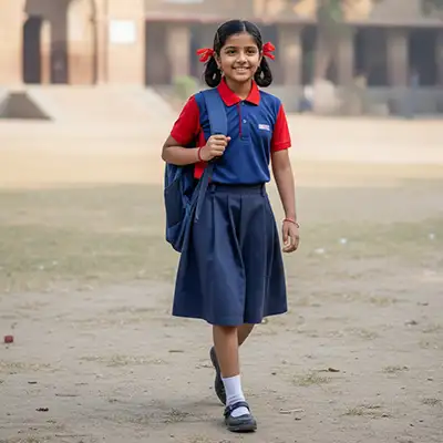 Affordable, durable house uniforms made to match State Board school standards in Mumbai.
